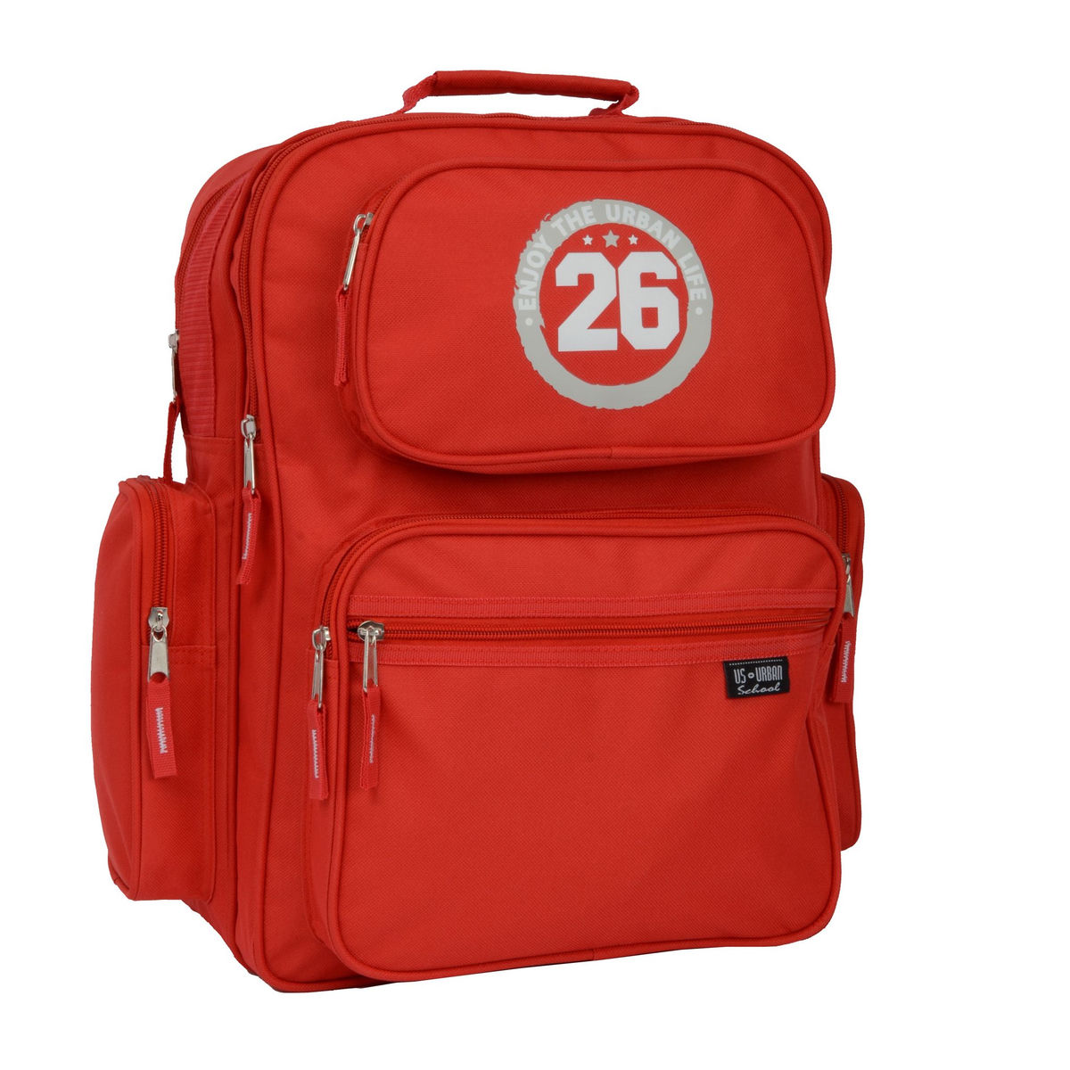 Sac à dos multipoches BALLAST - Orange fluo/Marine | Mabéo Industries