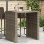 Voir la diapositive 3 : VIDAXL Table de bar de jardin et dessus en bois acacia resine tressee