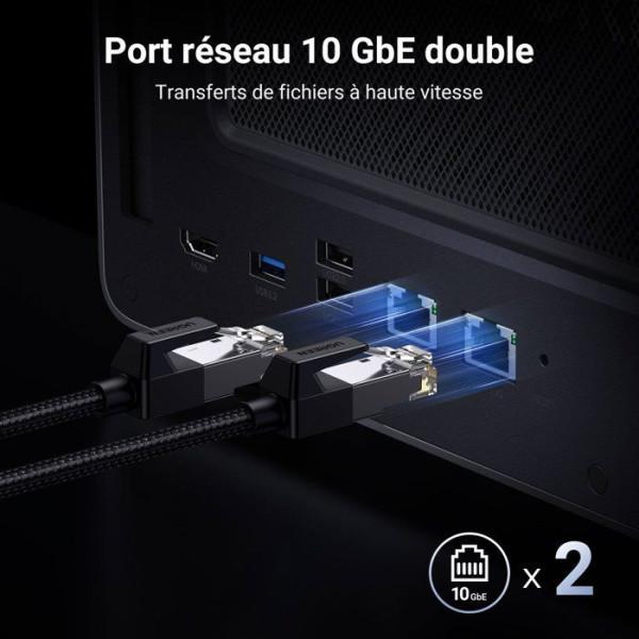 Voir la diapositive 6 : UGREEN Serveur nas - ugreen - dxp8800 plus - 8 baies - 8 go