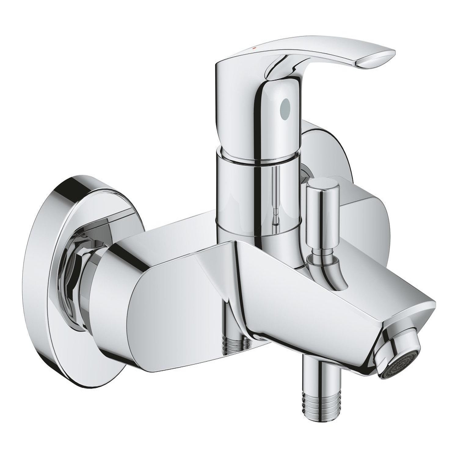 Mitigeur baindouche EUROSMART mural GROHE 32158003 - vue 7
