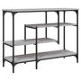 Voir la diapositive 2 : VIDAXL Table console avec etageres sonoma gris 100x35x75 cm