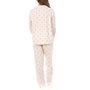 Voir la diapositive 2 : Lulu Castagnette Pyjama Beige/Rouge Femme Lulu Castagnette Petit cœurs
