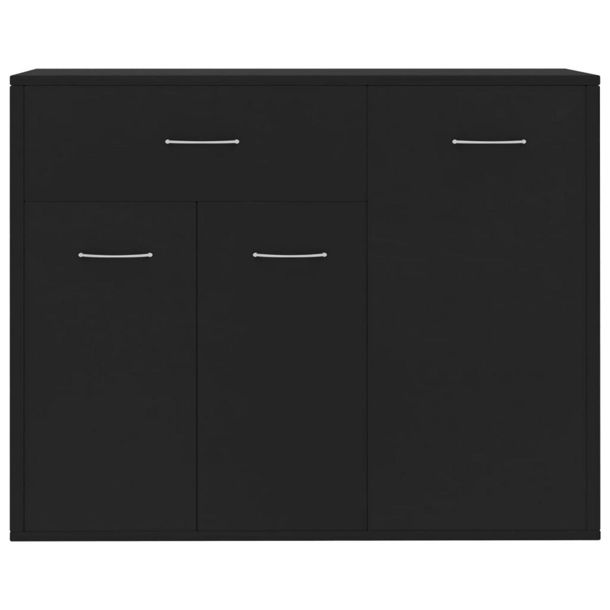 VIDAXL Buffet Noir 88x30x70 cm Bois d'ingenierie