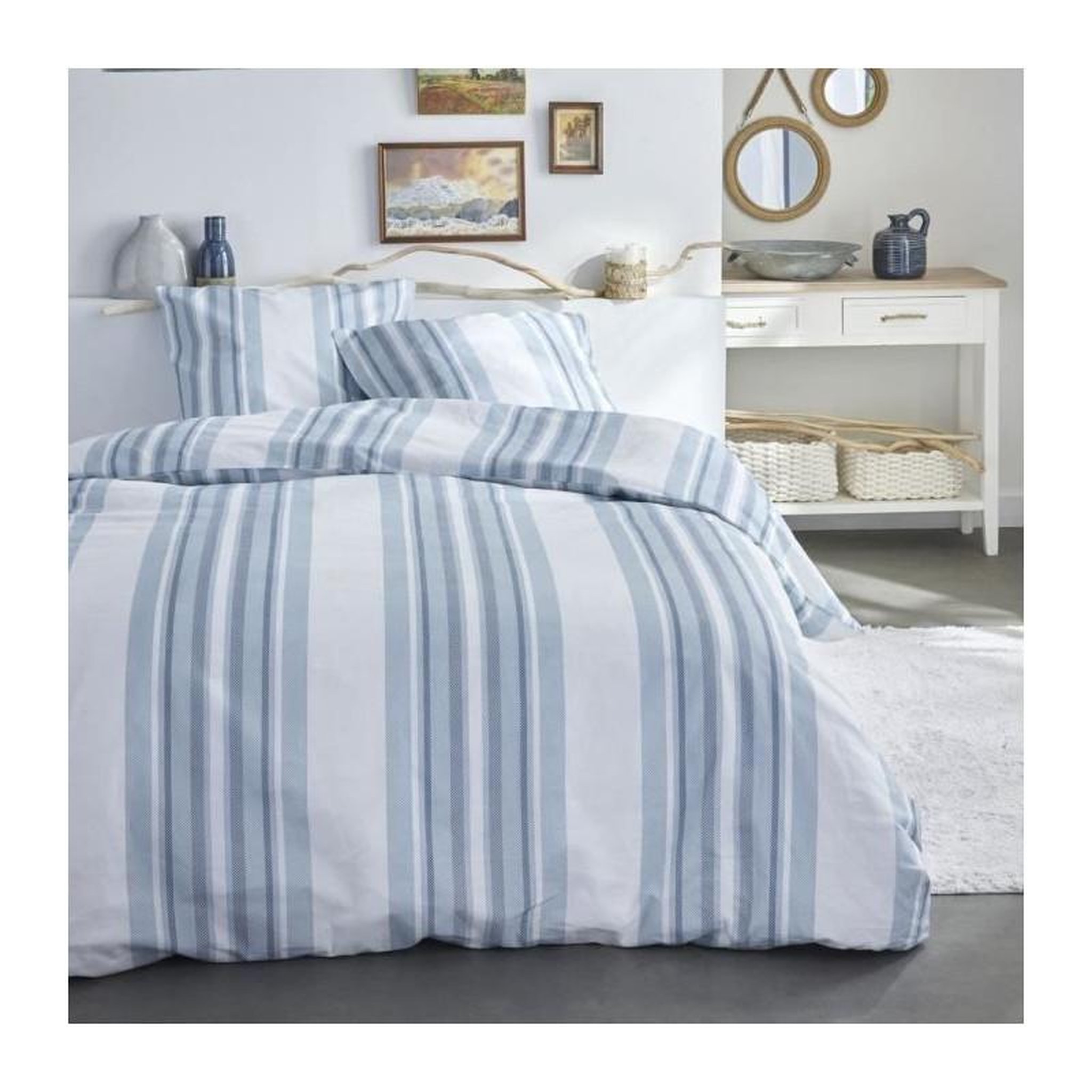 Voir la diapositive 1 : Today Parure de lit 2 personnes - TODAY - Sunshine 16.9 - 220 x 240 cm - 100% Coton imprimé