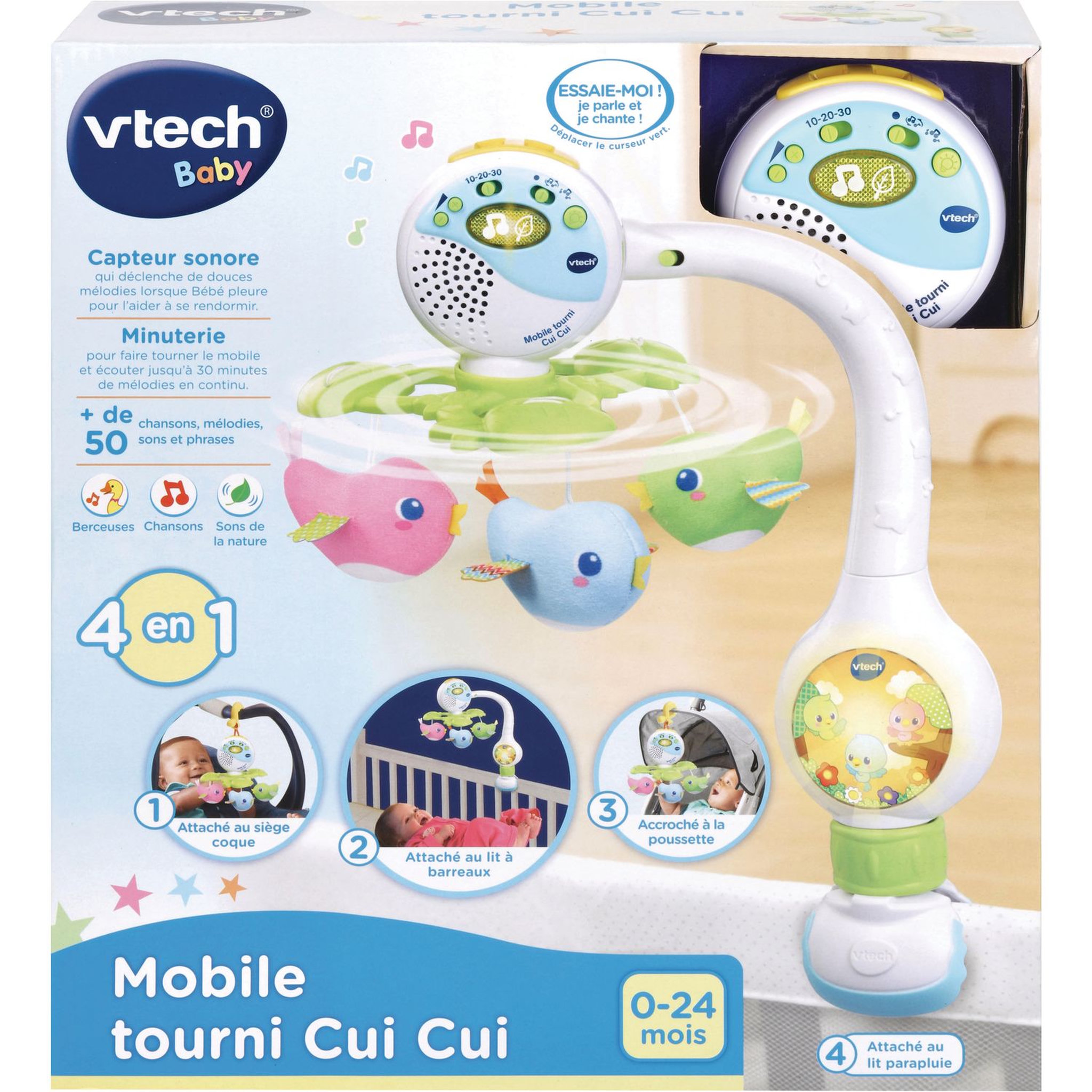 Voir la diapositive 3 : VTECH Mobile Tourni Cui Cui 4 en 1