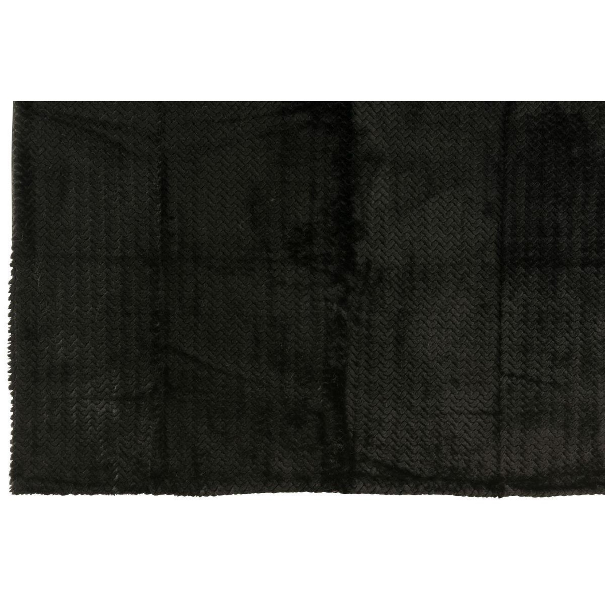 Voir la diapositive 4 : J-LINE Plaid uni  winter  130x180cm noir
