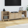 Voir la diapositive 1 : VIDAXL Meuble TV Chene sonoma 160x35x55 cm Bois d'ingenierie