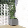 Voir la diapositive 1 : VIDAXL Jardiniere avec treillis Gris clair 40x40x136 cm PP