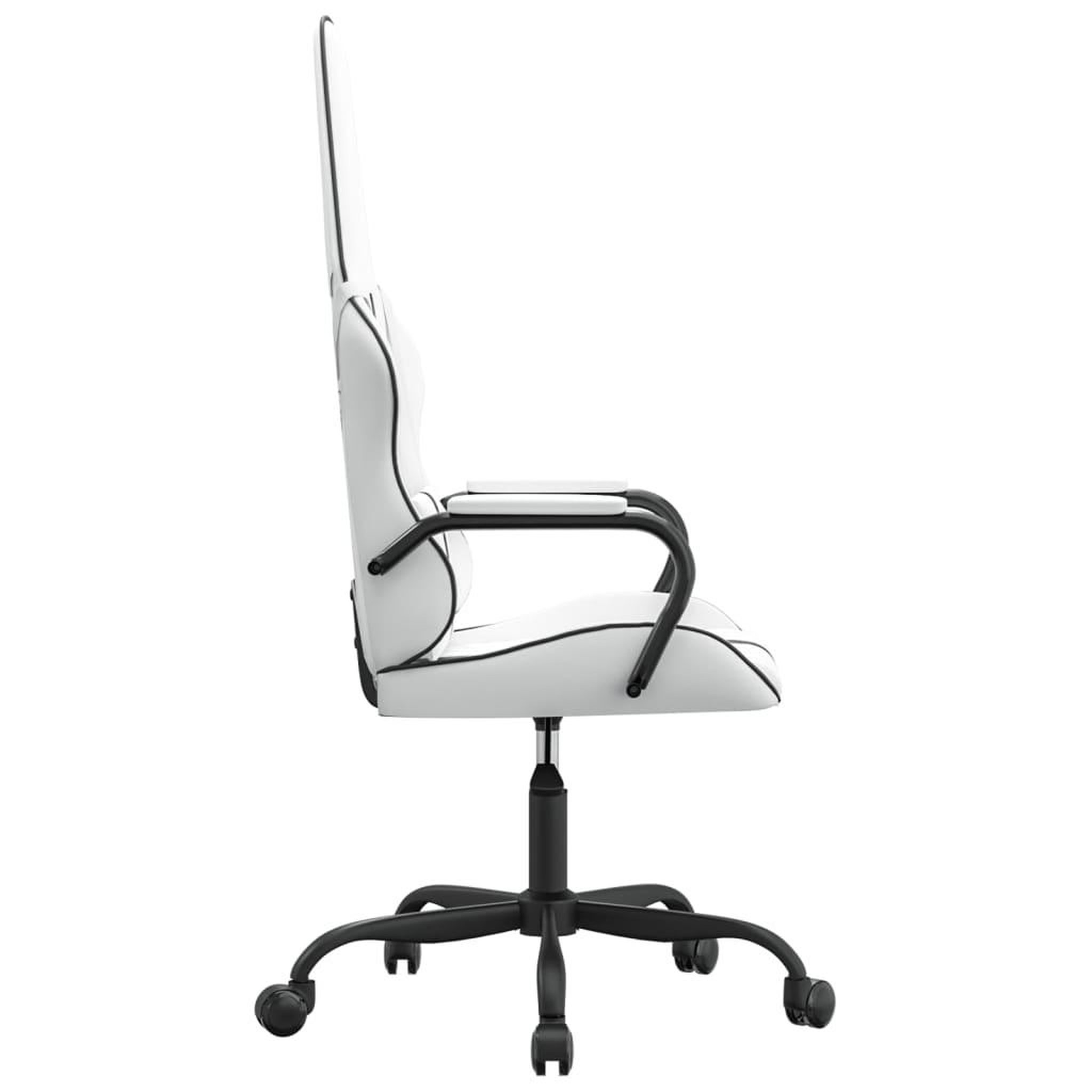 Voir la diapositive 4 : VIDAXL Chaise de jeu de massage Noir et blanc Similicuir
