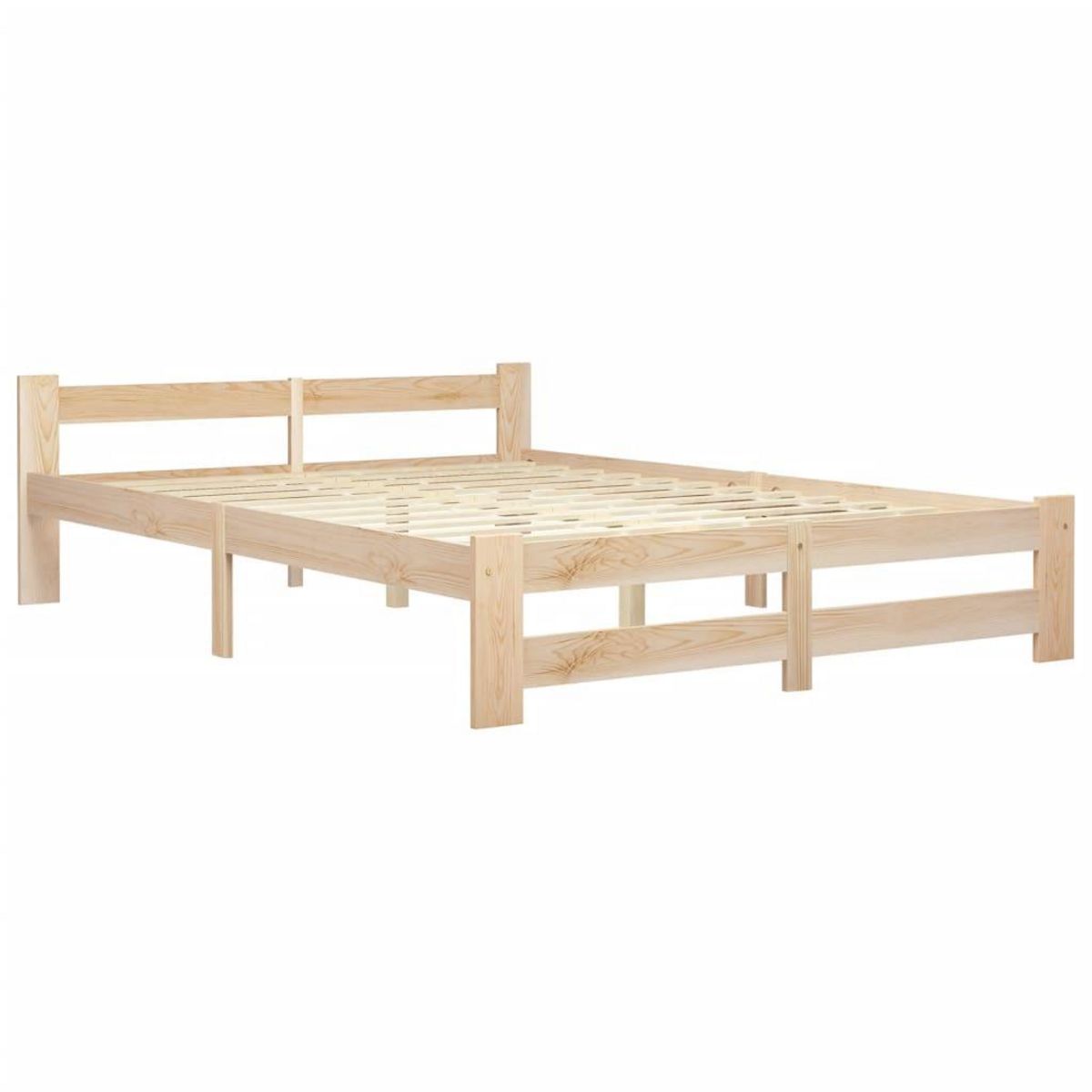 VIDAXL Cadre de lit de palette sans matelas 180x200 cm bois massif pin