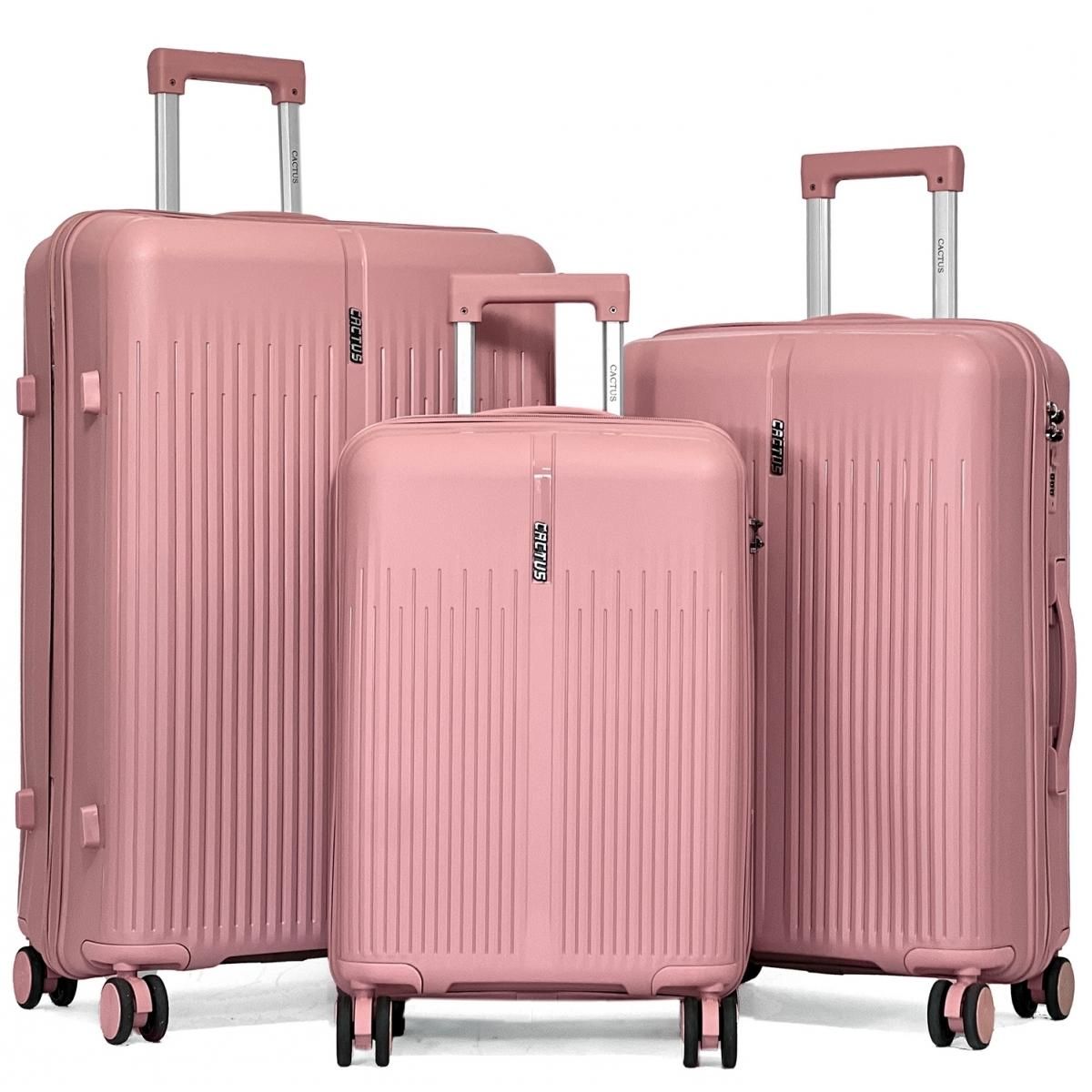Cactus Lot de 3 valises rigides dont une valise cabine TSA