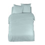Voir la diapositive 2 : COTE DECO Parure housse de couette unie en satin de coton 80 fils  VOLUPTE 