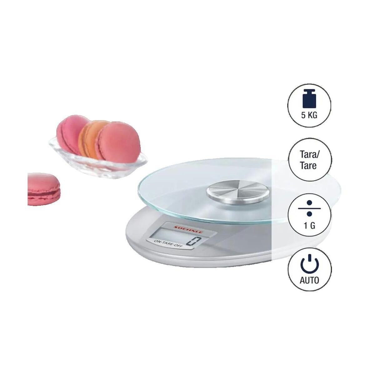 Soehnle Balance de cuisine Soehnle Roma argenté 5 kg