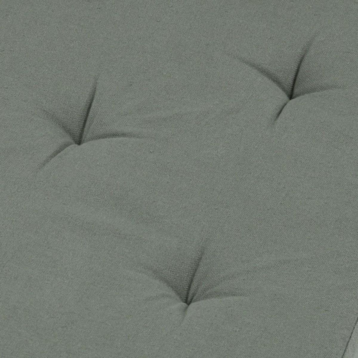 STOF Lot de 4 galettes de chaise Duo velcro 38x38 Vert Lin