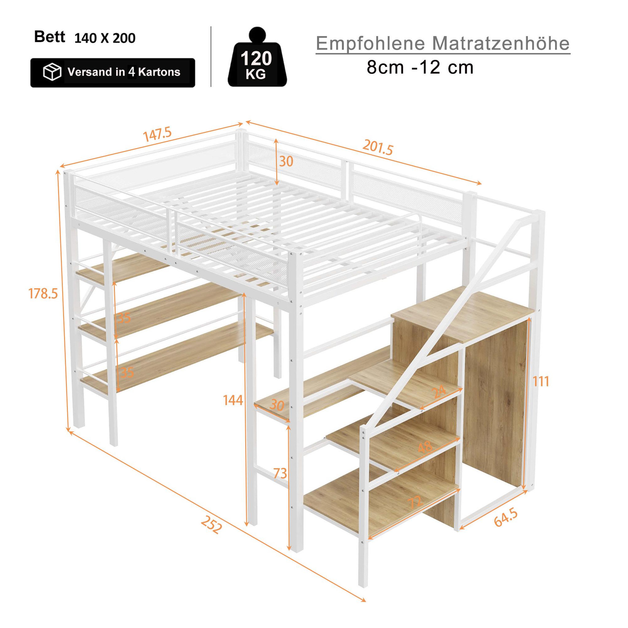 Voir la diapositive 3 : MERAX Lit mezzanine