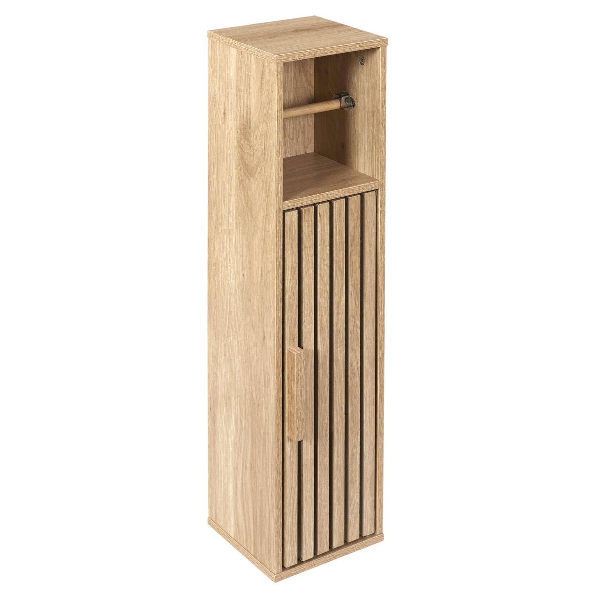 Voir la diapositive 3 : The Home Deco Factory Meuble dérouleur de papier toilette saulk - marron