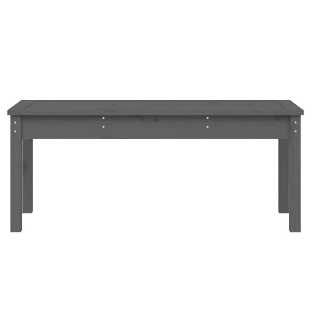 VIDAXL Banc de jardin gris 109x44x45 cm bois massif de pin