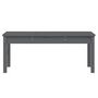 Voir la diapositive 4 : VIDAXL Banc de jardin gris 109x44x45 cm bois massif de pin