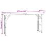Voir la diapositive 6 : VIDAXL Table a biere pliable 170x50x75/105 cm bois massif de sapin