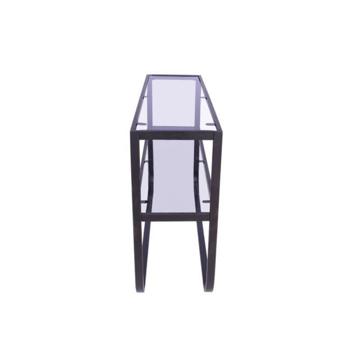 Paris Prix Console Design en Verre  Rocker  110cm Noir