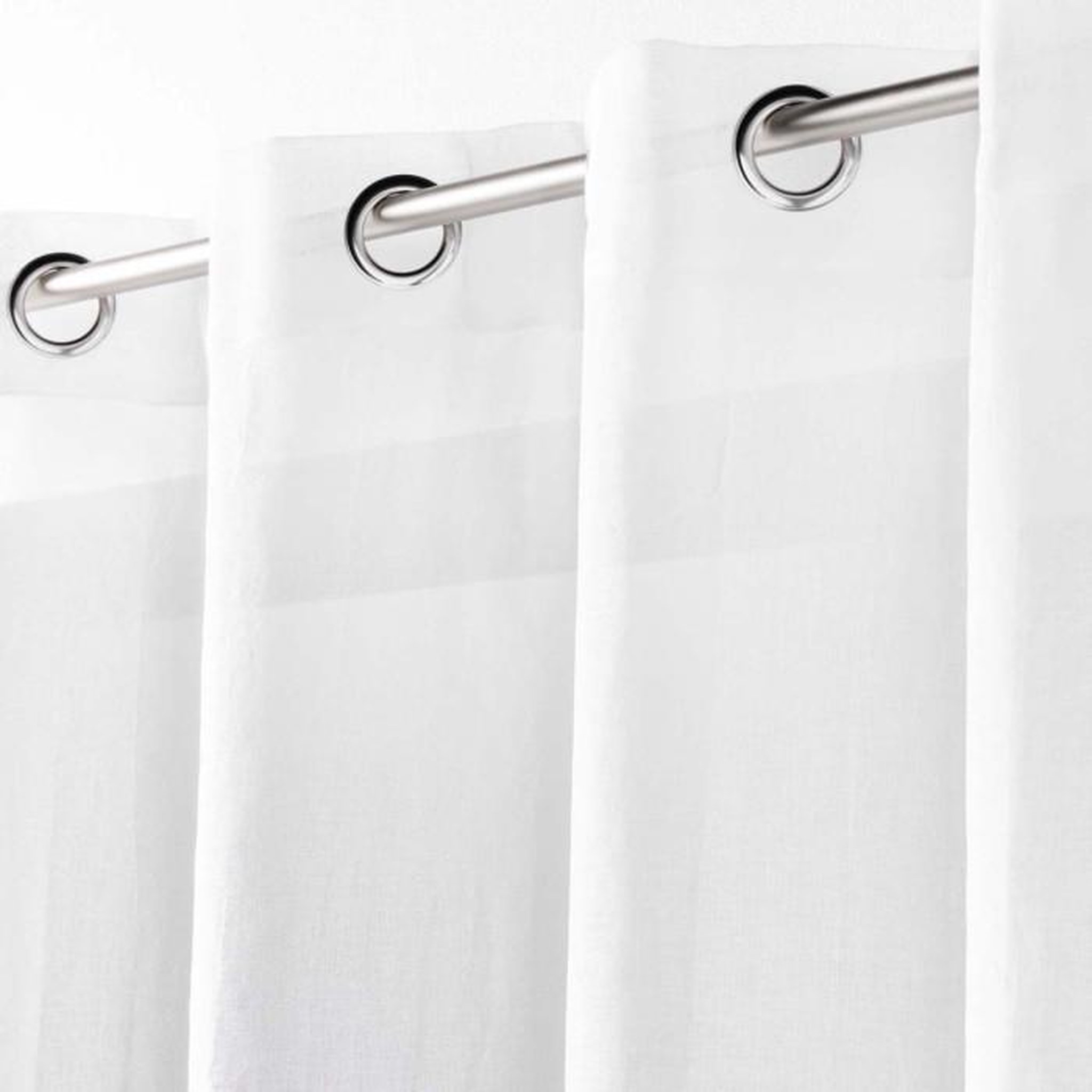 Voir la diapositive 2 : Paris Prix Rideau Voilage  Telma  140x240cm Blanc