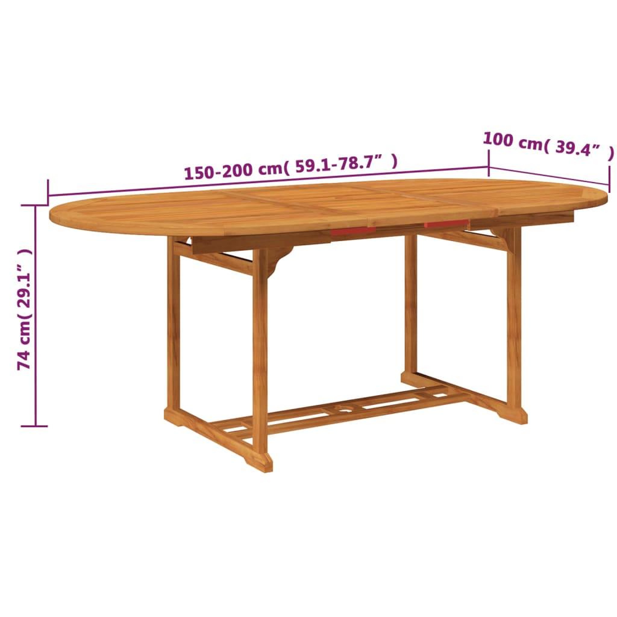 Voir la diapositive 6 : VIDAXL Ensemble a manger d'exterieur 7 pcs Bois d'acacia solide