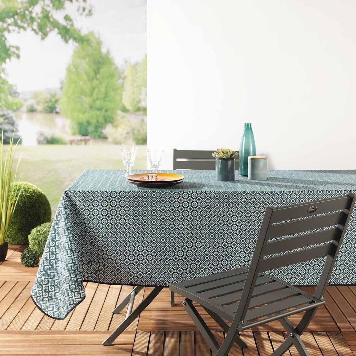 Paris Prix Nappe Antitache  Havana  150x240cm Kaki
