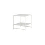 Voir la diapositive 3 : Paris Prix Table d'Appoint Avec Étagère  Staal  50cm Blanc