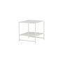 Voir la diapositive 3 : Paris Prix Table d'Appoint Avec Étagère  Staal  50cm Blanc