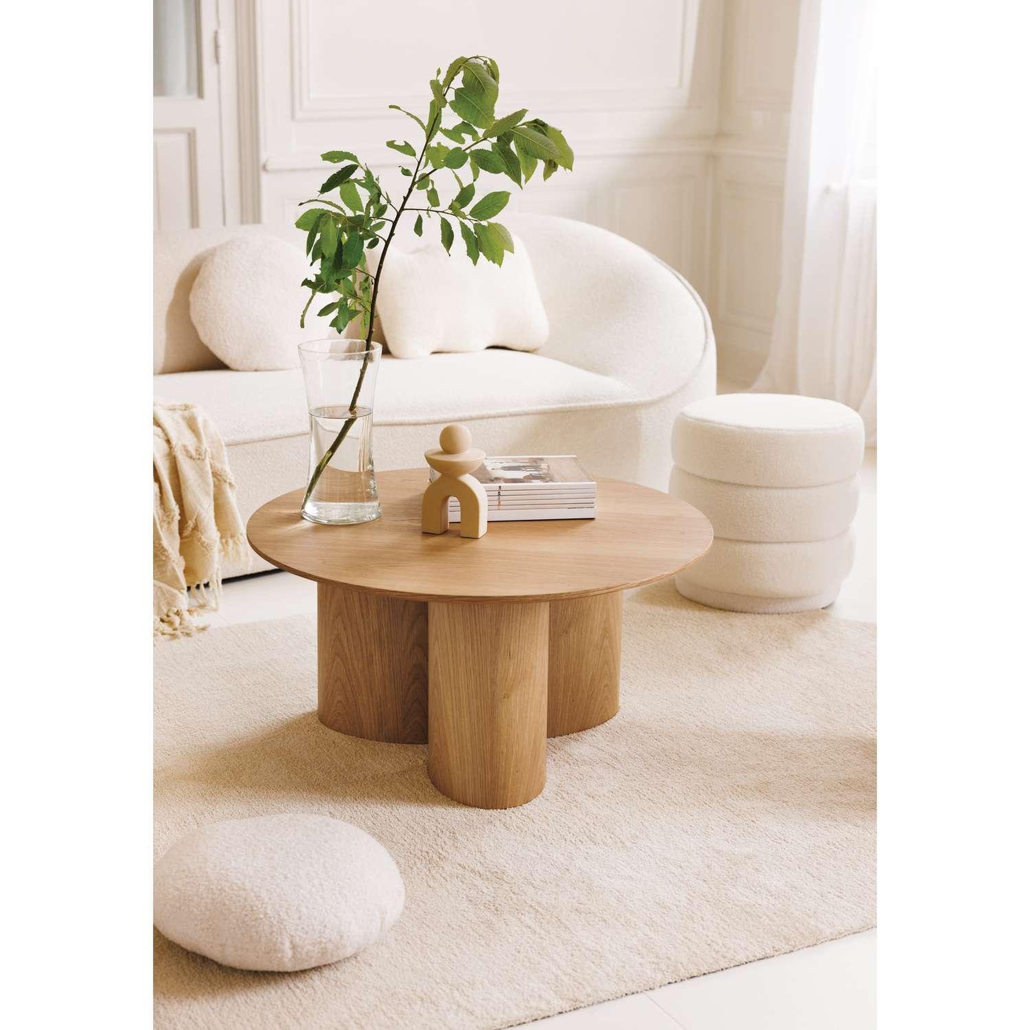 Voir la diapositive 5 : ATMOSPHERA Table basse design en bois aliona - marron