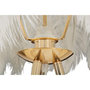 Voir la diapositive 3 : Paris Prix Lampadaire Imitation Plume  Stand  147cm Or & Blanc