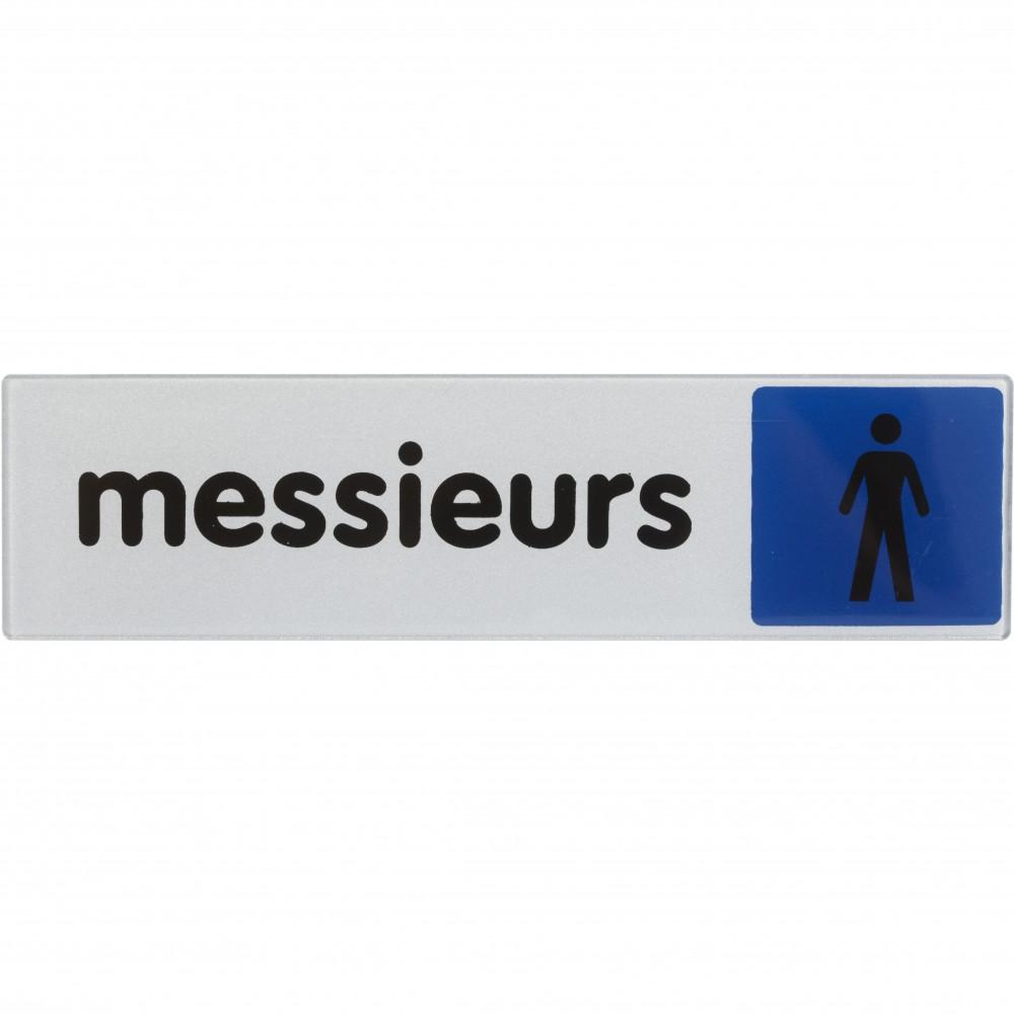 CENTRALE BRICO Plaque messieurs en plexiglass