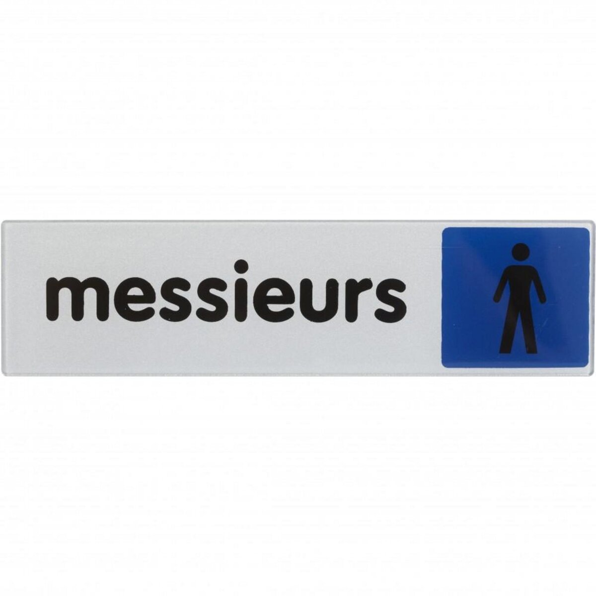 CENTRALE BRICO Plaque messieurs en plexiglass