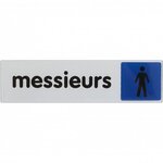 CENTRALE BRICO Plaque messieurs en plexiglass