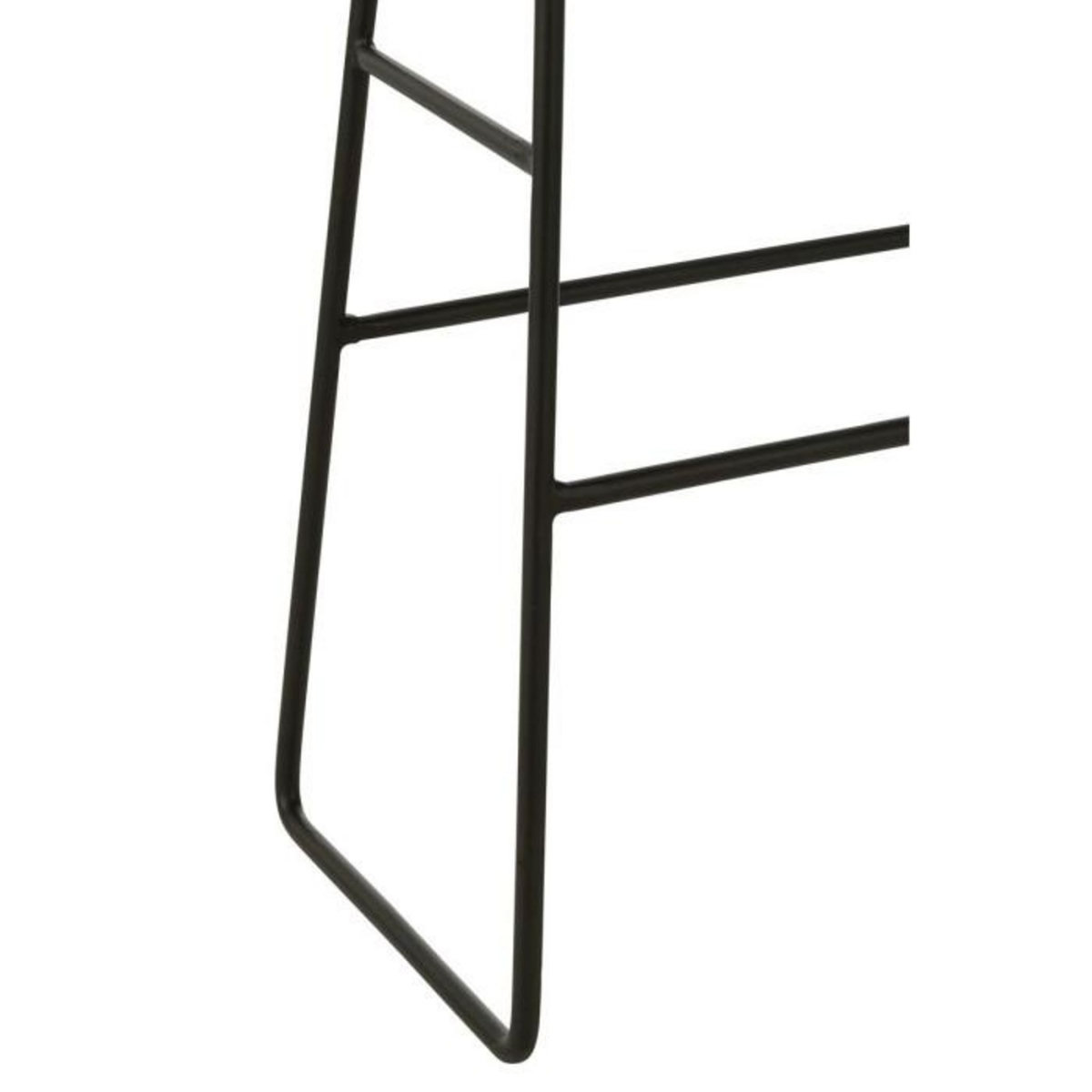 Paris Prix Tabouret de Bar en Bois  Teck  74cm Noir