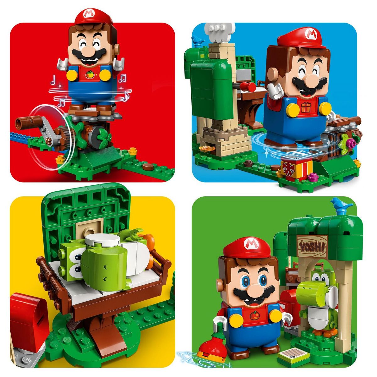 LEGO Super Mario 71406 Ensemble d&rsquo;Extension La Maison Cadeau de Yoshi, Jouet Construction