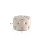 Voir la diapositive 6 : LISA DESIGN Gallata - pouf chesterfield rond - en velours