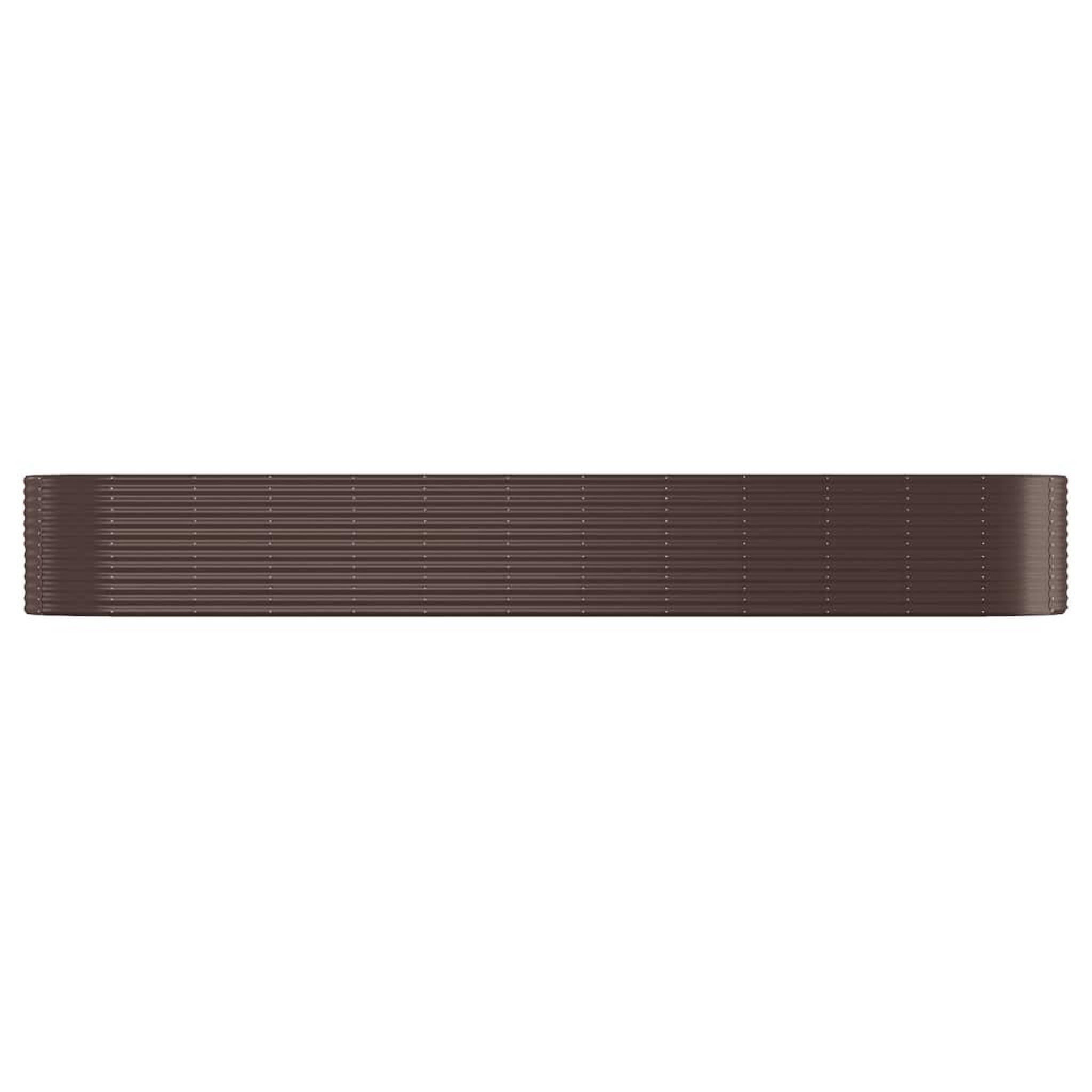 Voir la diapositive 3 : VIDAXL Lit sureleve de jardin Acier enduit de poudre marron