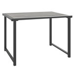 VIDAXL Table de jardin anthracite 55x40x37 cm acier
