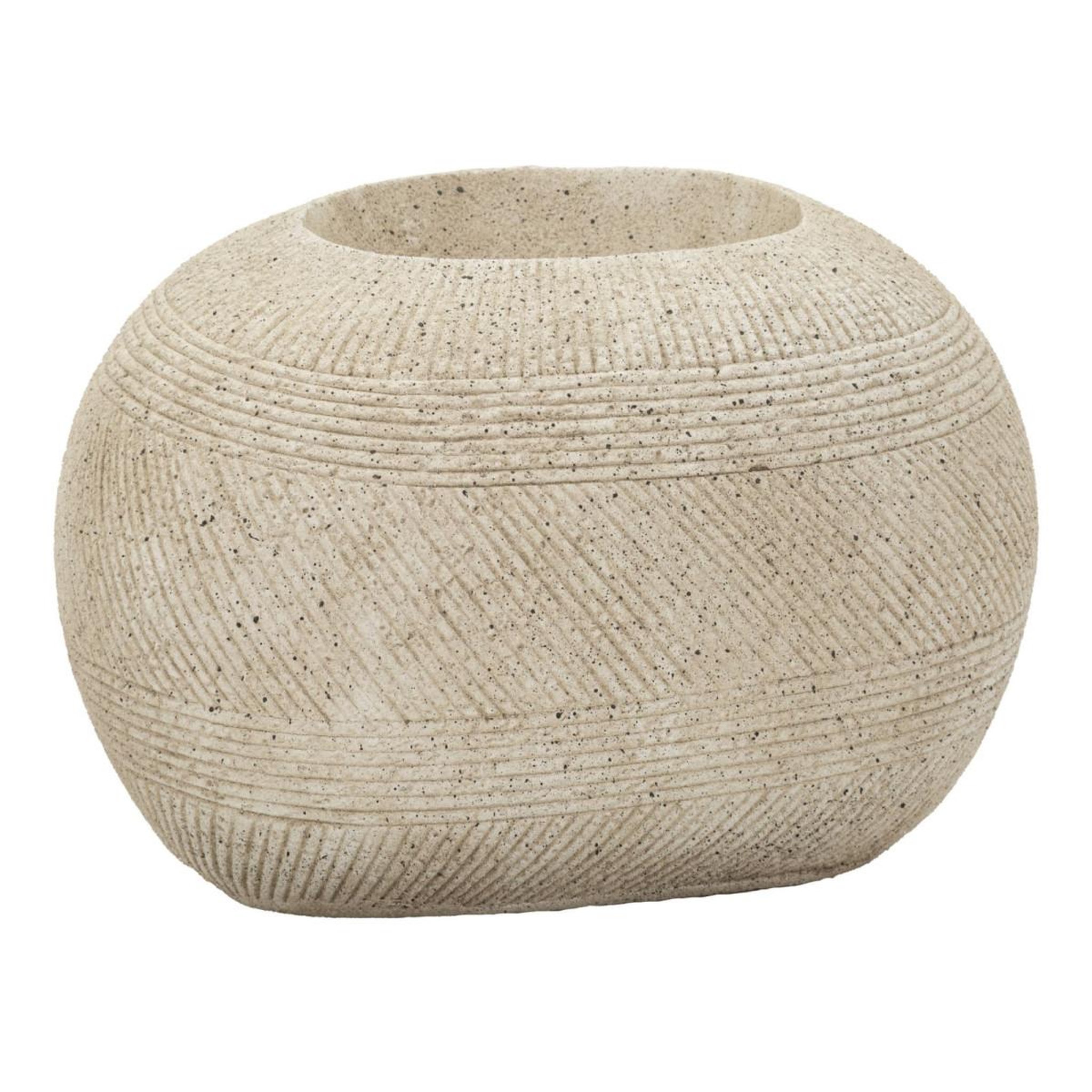 Voir la diapositive 2 : Paris Prix Cache-Pot Effet Pierre  Stone  54cm Gris