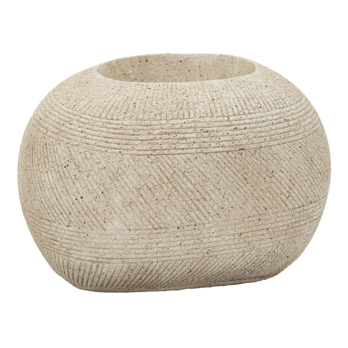 Paris Prix Cache-Pot Effet Pierre  Stone  54cm Gris