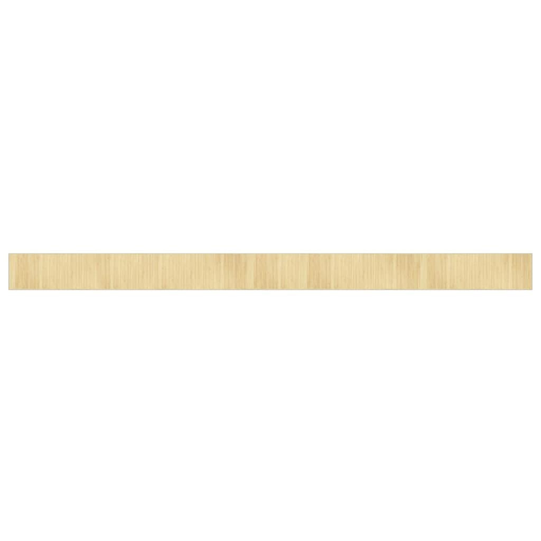 Voir la diapositive 2 : VIDAXL Tapis rectangulaire naturel clair 70x1000 cm bambou