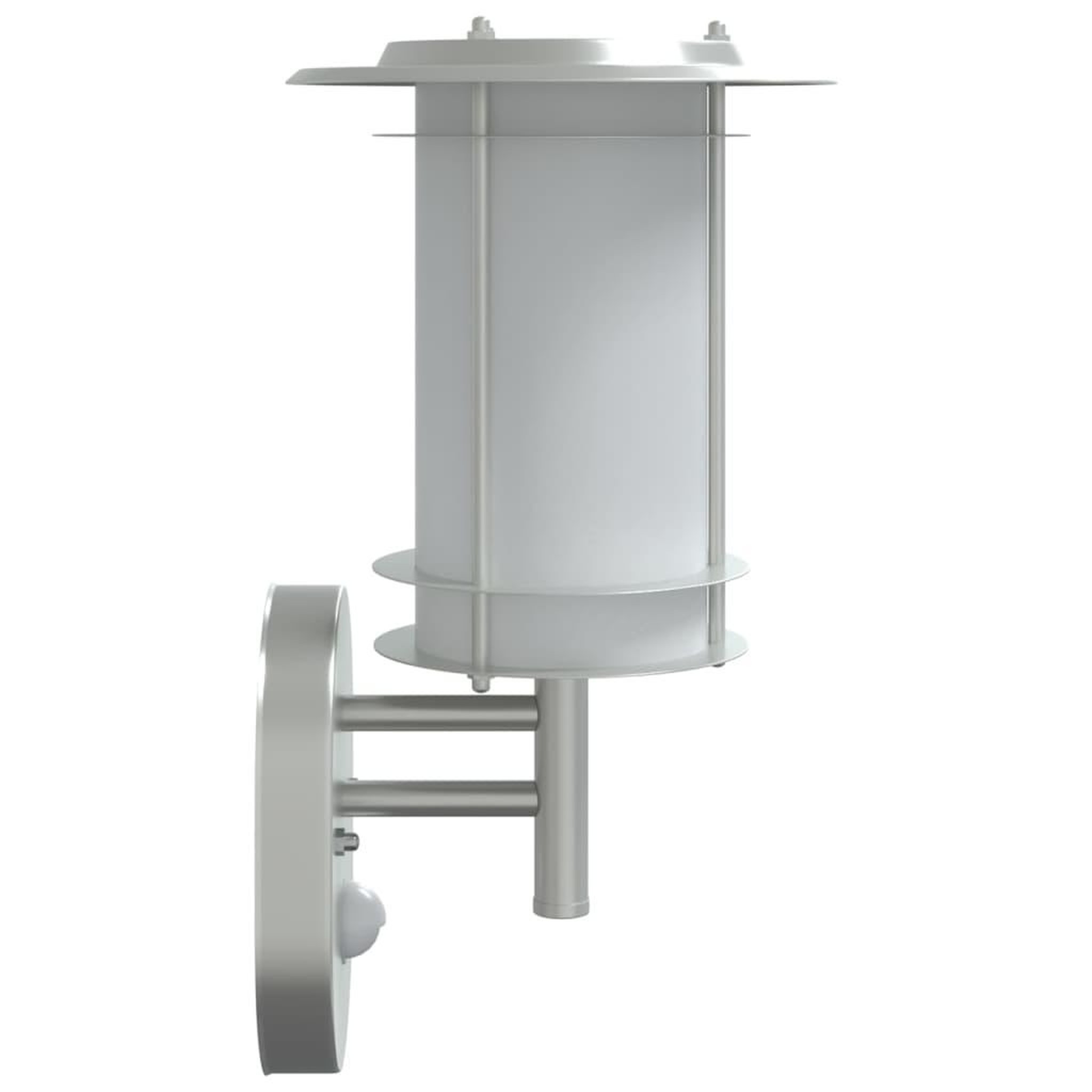 Voir la diapositive 5 : VIDAXL Applique murale d'exterieur et capteur argente acier inoxydable