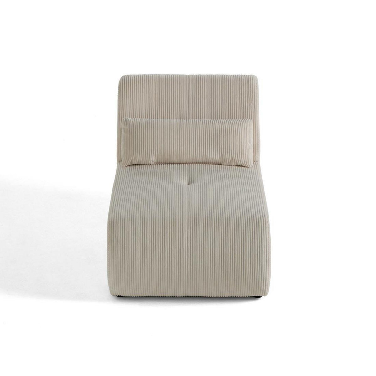 LISA DESIGN Onyx - fauteuil sans accoudoirs - en velours côtelé
