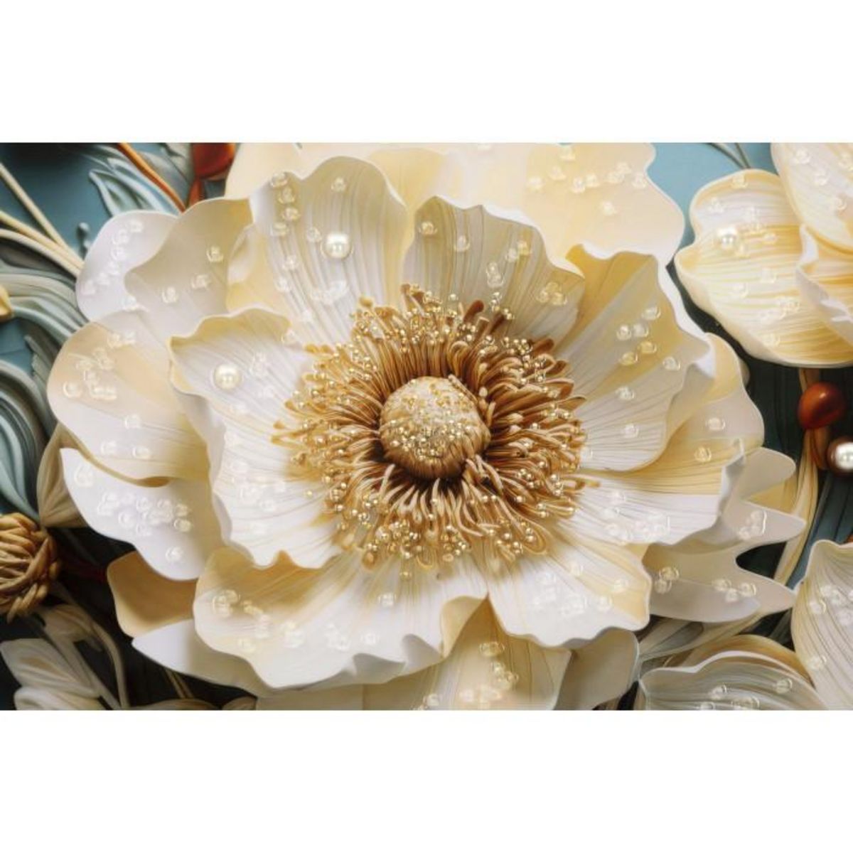 Paris Prix Tableau Imprimé Déco  Narcie  82x82cm Multicolore