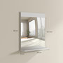 Voir la diapositive 3 : HOMCOM Miroir de salle de bain mural avec étagère intégrée - dim. 50 x 12 x 60 cm - blanc