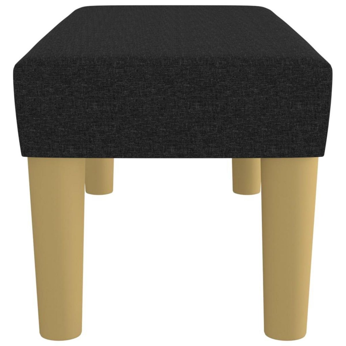 VIDAXL Banc Noir 70x30x30 cm Tissu