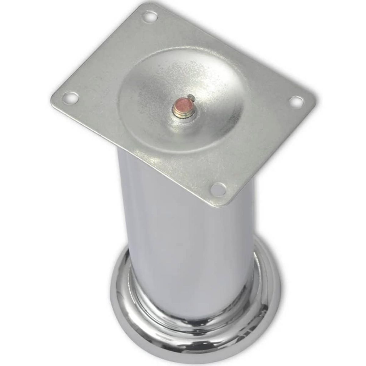 VIDAXL 4 pcs Pieds ronds de canape Chrome 180 mm