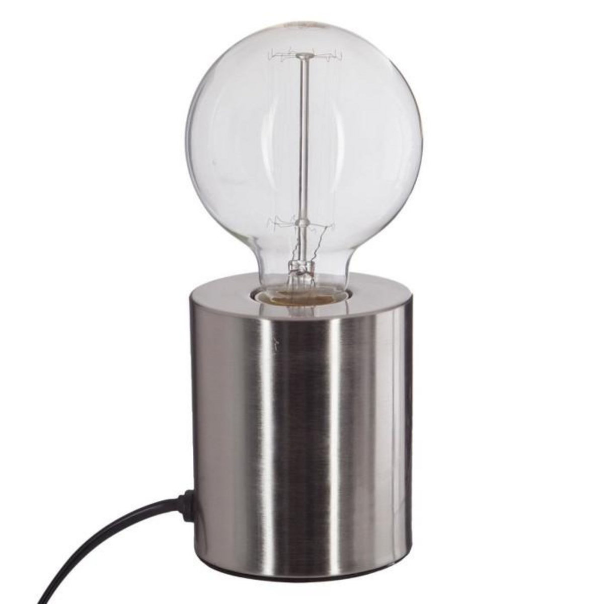 ATMOSPHERA Lampe à Poser  Tube  10cm Argent