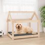 Voir la diapositive 1 : VIDAXL Lit pour chien 81x60x70 cm Bois de pin solide